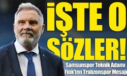 Samsunspor Teknik Direktörü Fink'ten Flaş Trabzonspor Sözleri!