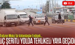 Trabzon Moloz’da Üç Şeritli Yolda Yaya Geçidi Alarm Veriyor; Üst Geçit Eksikliği Tehlike Saçıyor