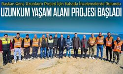 Başkan Ahmet Metin Genç Uzunkum Projesi İçin Sahada İncelemelerde Bulundu