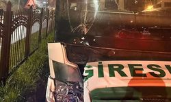 Giresunspor Kafilesi Kaza Geçirdi! Gece Yarısı Korku Dolu Anlar