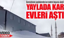 Gümüşhane’de şaşırtan manzara: Yaylada kar evleri aştı