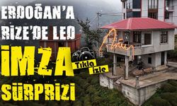 Erdoğan’a Memleketinde Sürpriz: Güneysu’da LED İmza Yapıldı