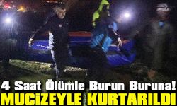 4 Saat Ölümle Burun Buruna! Çaya Kapılan Sürücü Mucizeyle Kurtarıldı