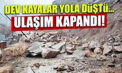 Dev Kayalar Yola Düştü! Artvin'de Ulaşım Kapandı...
