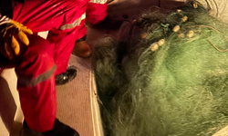 Baraj gölünde bulunan 1500 metre ağa el konuldu