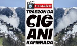 Trabzon Çaykara’da çığ anı kamerada: Seyrantepe’de korkutan görüntüler