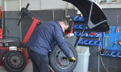 Havza'da lastik değişim yoğunluğu başladı