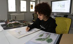 Ortaokul öğrencisi illüstrasyon tekniğiyle yayla bitkilerini dijital dünyaya taşıdı