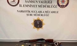 Samsun'da yasaklı madde ve silah operasyonu