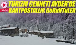 Ayder Yaylası Beyaza Büründü: Kar Kalınlığı 20 Santimetre