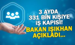 3 Ayda 331 Bin Kişiye İş Kapısı! Bakan Işıkhan Açıkladı...