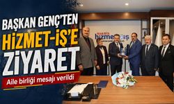 Başkan Genç Hizmet-İş Trabzon Şubesi’ni ziyaret etti önemli mesajlar verdi