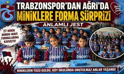 Trabzonspor’dan Ağrı’da Yürek Isıtan Jest! Miniklere Forma Sürprizi