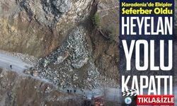 Karadeniz Heyelan Yolu Kapattı: Ekipler Seferber Oldu