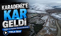 Gece Başlayan Kar Bayburt’un Yüksek Kesimlerinde Etkisini Gösterdi