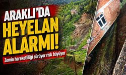 Trabzon’da Heyelan Kabusu Vatandaşlar Yardım Bekliyor;  Zemin Hareket Halinde