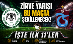Konya’da Kritik 90 Dakika! Zirve Yarışı Bu Maçta Şekillenecek: İşte karşılaşmanın takım kadroları