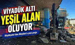 Trabzon’da şehir merkezine nefes aldıracak yeni dinlenme alanı; Viyadük altı yeşil alan oluyor