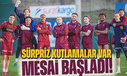 Trabzonspor, Alanyaspor deplasmanı öncesi hazırlıklara start verdi. Antrenman öncesi sürpriz neydi?
