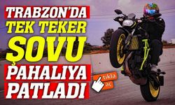 Trabzon’da tehlikeli sürüşe ağır ceza: Tek teker yapan sürücü yandı