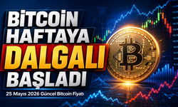 25 Mayıs 2026 Güncel Bitcoin Fiyatı; Bitcoin Haftaya Dalgalı Başladı