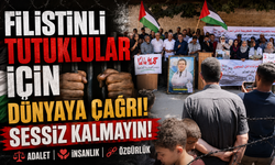 Gazze’de Filistinli Tutuklular İçin Protesto