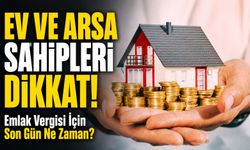 Ev ve Arsa Sahipleri Dikkat!; Emlak Vergisi İçin Son Gün Ne Zaman?