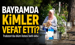 Trabzon’da Bayramın 1. Gününde Acı Liste : 9 Kişinin Cenaze Bilgileri Açıklandı