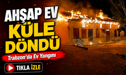 Trabzon Hayrat’ta Yangın Paniği: Ahşap Ev Alevlere Teslim Oldu