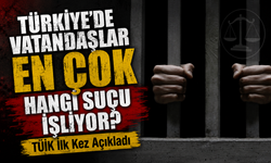 TÜİK İlk Kez Açıkladı; Türkiye’de Vatandaşlar En Çok Hangi Suçu İşliyor?