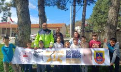 Havza'da jandarma kırsal mahalle okullarında trafik eğitimi verdi