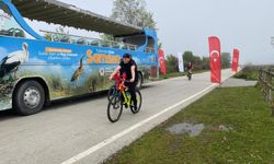 Samsun Kuş Cenneti'nde bisiklet turu düzenlendi