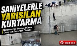 Artvin’de Facianın Eşiğinden Dönüldü! Dereye Düşen Çocuk İçin Zamanla Yarışıldı