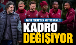 Fatih Tekke’den Kritik Hamle! Trabzonspor’da Kadro Değişiyor
