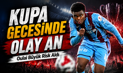 Trabzonspor’da kupa gecesine Christ Oulai’nin son dakika faulü damga vurdu