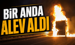 Görele’de Seyir Halindeki TIR Alev Alev Yandı