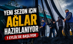 Trabzon’da Balıkçılar Yeni Sezon İçin Ağlarını Onarıyor