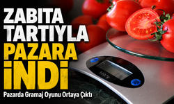 Zabıta Tartıyla Pazara İndi; Pazarda Gramaj Oyunu Ortaya Çıktı