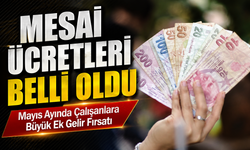 Mayıs Ayında Çalışanlara Büyük Ek Gelir Fırsatı: Mesai Ücretleri Belli Oldu