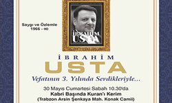 İBRAHİM USTA ANMA PROGRAMINA DAVET İLANI
