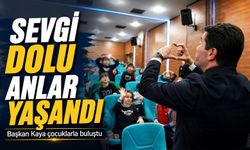 Başkan Kaya çocuklarla buluştu sevgi dolu anlar yaşandı