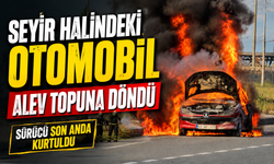 Rize’de Seyir Halindeki Otomobil Alev Topuna Döndü