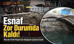 Rize’de Esnafın Tarihi Köprü İsyanı: Koku, Su Birikintisi ve Kapalı Yol Tepki Çekti
