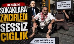 Trabzon’da Gazze Protestosu Zincirli Performansla Sokaklara Taşındı