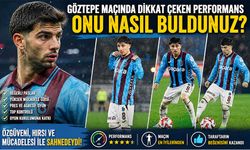 Trabzonspor’da eleştirilerin odağındaki isim, Göztepe maçında performansıyla “ilk 11’in değişmezi olur mu?”