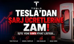 Tesla'dan Şarj Ücretlerine Zam: İşte Yeni kWh Fiyat Listesi...