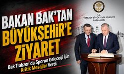 Bakan Bak’tan Büyükşehir’e Ziyaret ; Bak Trabzon’da Sporun Geleceği İçin Kritik Mesajlar Verdi