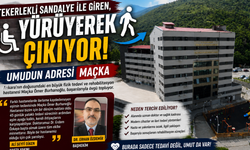 Tekerlekli sandalyeyle girdi, yürüyerek çıktı! Maçka’da hayata yürüdü