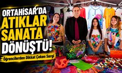 Ortahisar’da Atıklar Sanata Dönüştü! Öğrencilerden Dikkat Çeken Sergi