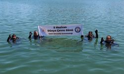 Giresun'da dalgıçlar denizde dip temizliği yaptı